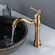 thumbnail image 5 of Grifo de baño JM Grifo mezclador de lavabo de latón antiguo Grifos de fregadero giratorios altos de 360 ° Retro individual, 5 of 8