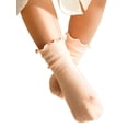 thumbnail image 2 of Sunloudy Bas Chauds pour Bébé Doux Monochrome Doux pour la Peau Chaussettes de Loisirs à Volants, 2 of 6