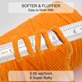 thumbnail image 2 of Yarn SOVIKER Chunky Chenille #6 Super Bulky, 800 g, naranja, 2 of 7
