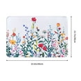 thumbnail image 3 of Floral Bath Mat Flower Bathroom Rugs Colorful Non-Slip Bath Rugs Super Soft Bath Rugs 16"x24", 3 of 8