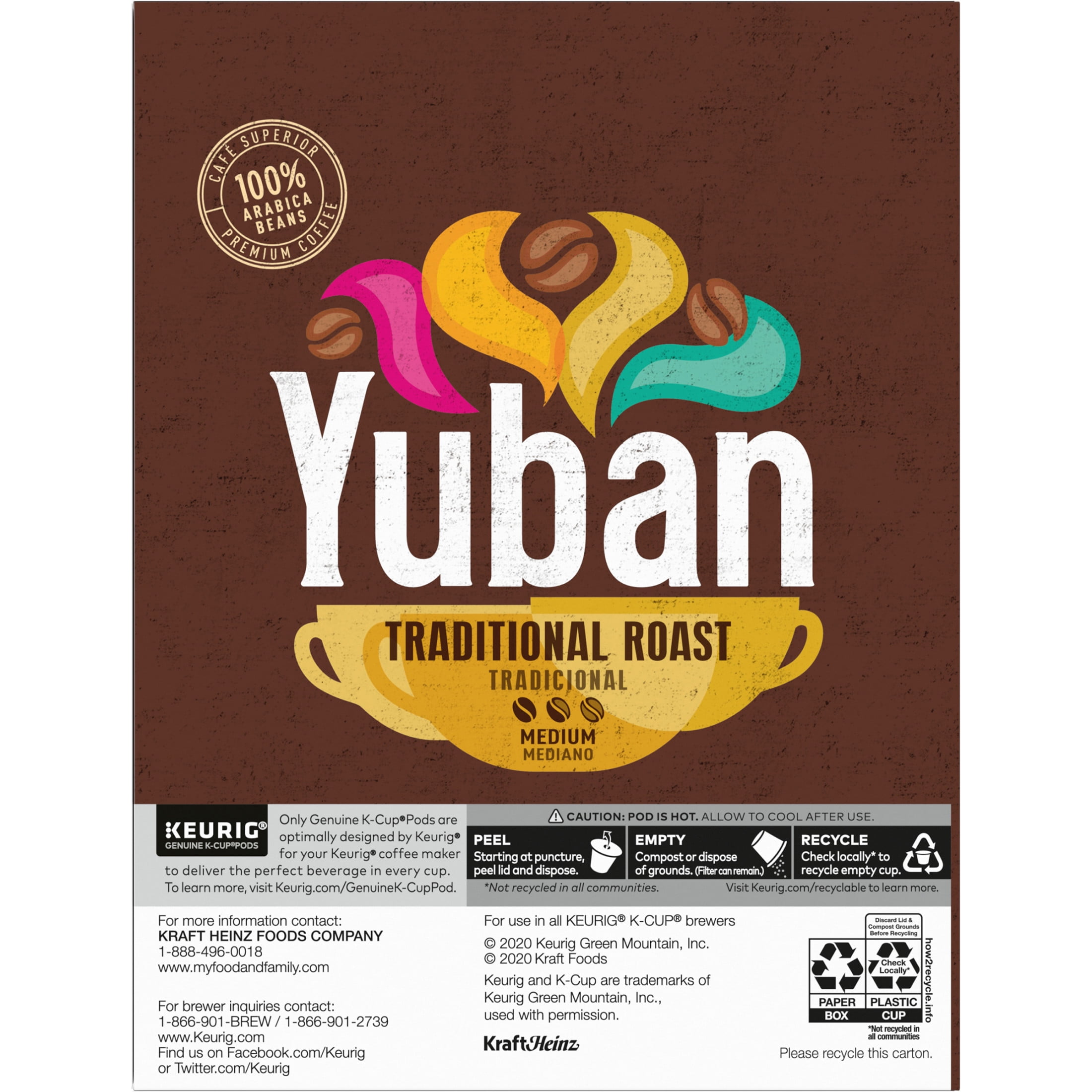Yuban Traditional Roast Medium Roast K-Cup® Coffee Pods, 24 Count Box