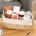 thumbnail image 2 of PAMINGONO Decorative Storage Woven Basket Synthetic Material 1Pack, 2 of 8