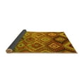 thumbnail image 2 of Ahgly Company Indoor Round Southwestern Yellow Country Area Rugs, 7' Round, 2 of 4
