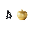 thumbnail image 1 of Figura abstracta moderna y escultura de resina. Adorno decorativo coleccionable para sala de estar, estantería, mesa, comedor, dormitorio, oficina., 1 of 8