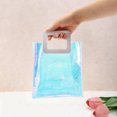 thumbnail image 4 of Unique Bargains 1 Pc Clear Gift Bag Durable Square Reusable Gift Bag White, Multicolor 7.87"x3.94"x7.09"(L*W*H), 4 of 5