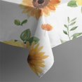 thumbnail image 5 of Sunflower Square Tablecloth 42x42in(107x107cm) – Waterproof Polyester Printed Table Cover, Wrinkle Resistant & Washable for Kitchen Dining Picnic Party Decor, 5 of 6