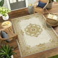 thumbnail image 2 of 1PC Gilded Region Carpet Local Carpet, Lightweight Washable Easy-to-Tidy Carpet Mat Festival Gift, Suitable for Living Room, Bedroom, Dining Room, Office, Foyer, Room Accessories, 2 of 8