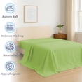 thumbnail image 3 of Amay Premium Organic Cotton Flat Sheet, 500 Thread Count Luxury Top Sheet, Cooling & Durable Bedding Sheets, Twin, Sage Green (66" x 96") 1 Piece, 3 of 7