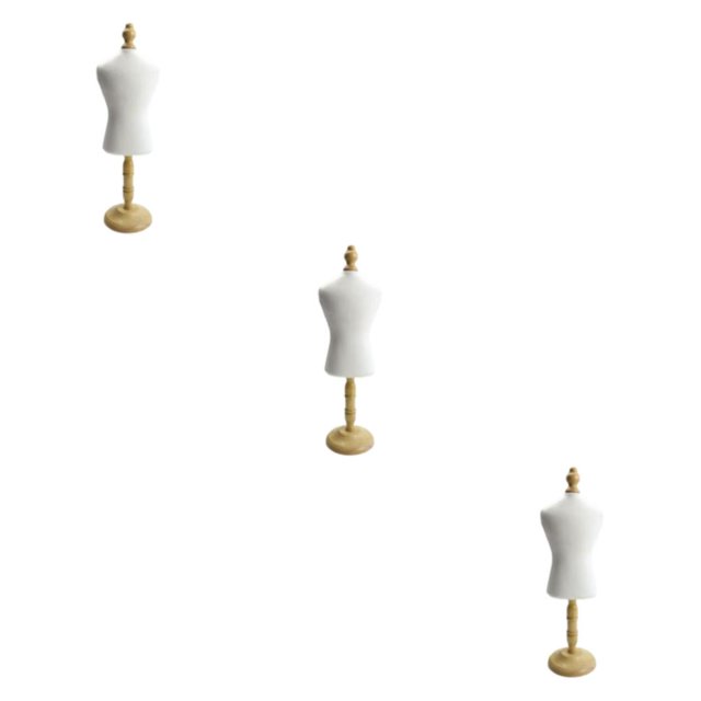 Ruiboury 1/2/3/5 Cat Dog Clothes Mannequin Doll Dress Form Display Rack Convenient and White S 3PCS