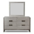 thumbnail image 6 of FOA Yasgard 5pc Gray Wood Bed Set - Queen + 2 Nightstands + Dresser + Mirror, 6 of 19