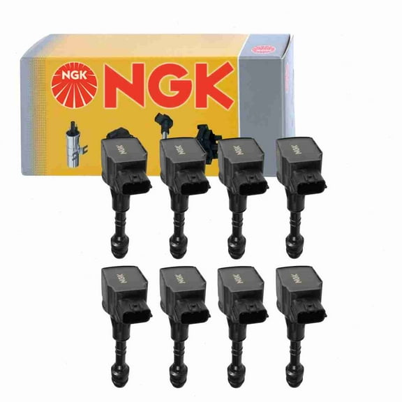 8 pc NGK 48969 Ignition Coils for 1415173H 178-8335 22448-7S015 673-4021 921-2095 E1010 GN10243 IC590 IGC0004 UF-510 UF510 Spark Plug Wire Boot