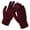 Wine, variant on qolati Winter Gloves for Men Women Touchscreen Cold Weather Non-Slip Fleece Lined Mittens Thermal Warm Knit Glove for Running Driving