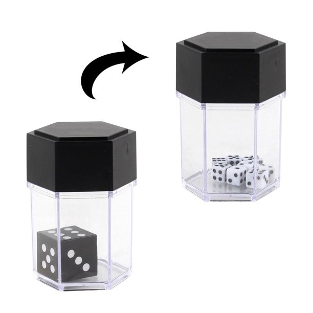 1PC Magic Trick Toys Big Explode Explosion Dice Close Up Magic Trick Joke Prank Toy Funny Game Children Kids Gift for BeginnerA 4 dice 1 boxChina He Qiyong unisex