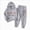 Gray, variant on Toddler Baby Girl Sweatsuit Set Organic Cotton Fall Outfits Top and Pants Clothing Sets 6-12 Months 12-24 Months 2t 3t 4t 5t 6t 7t 8t 9t Children Black 4-5 Years
