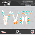 thumbnail image 2 of Kalair GFX Graphics Kit for KTM Motocross 2-STROKE 125SX,150SX and 250SX (2015) Twitch Series, 2 of 5