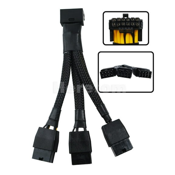 FOR Modular GPU 3x8-pin Female to 16Pin Power Supply Cable PCIE5.0 12V WR For RTX4090 4080 Video Card Graphics Card Connector