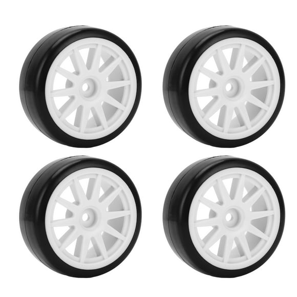 RC Drift Tire, 4 Pcs RC Drift Wheels Flexible Driving Strong Grip Uneven Texture Long Service Life For 1/10 RC Car