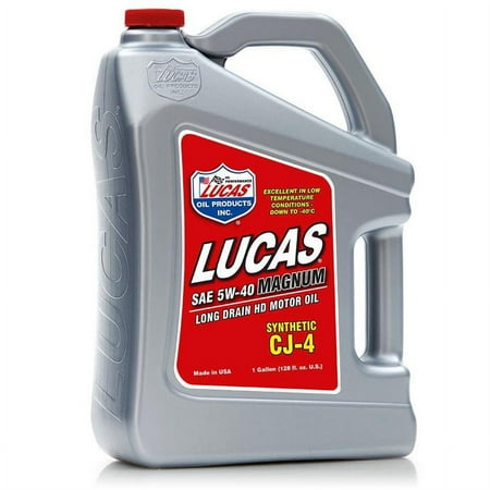 Lucas Oil 10436 SAE 5W-40 Magnum CJ-4 Synthetic Oil, 1 Gal