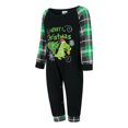 thumbnail image 3 of Meihuid Matching Family Pajamas Sets Christmas PJ's Letter Print Top and Plaid Pants Jammies Sleepwear, 3 of 9