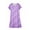 Purple Star, variant on DAKIMOE Nightgowns for Women Soft Short Sleeve Night Shirts Womens Print Sleep Shirts Loose Comfy Pajamas Sleepwear