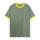 thumbnail image 2 of pstuiky camisetas de hombre, Camisa de verano para hombre, holgada, a la moda, informal, con contraste de colores, cuello redondo y mangas cortas. ropa de hombre xl, 2 of 6