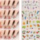 thumbnail image 4 of 18Sheets Set Nail Decal Sticker Self Adhesive Flower Manicure Accessory Decoration, 4 of 10