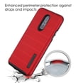 thumbnail image 1 of LG Stylo 5 Phone Case [Shockproof] Drop-Protection Hard PC Soft Silicone Hybrid Impact Defender Heavy Duty Full-Body Protective Textured Armor [Anti-slip] Rubber Rugged TPU Cover RED for LG Stylo 5, 1 of 1