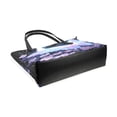 thumbnail image 4 of Tote Bag Aesthetic leather Handbags with Zipper for Women Travel Shoulder Bags Purses with compartment. Transparent Beautiful Butterfly, 4 of 6