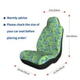 thumbnail image 2 of Goofa Motorcycle Riding Dinosaur Printed Car Seat Covers, Automotive Seat Covers for Cars Trucks and SUVs, Quick Setup Universal Fit Elastic Seat Covers-2 PCS, 2 of 6
