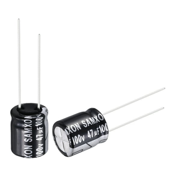 47uF 100V Capacitor, Aluminum Electrolytic Capacitors 105C High Temp 10pcs