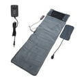 thumbnail image 2 of Electric Massage Mat with 9 Modes 9 Gears Adjustable for Sitting Sleeping Lying Electric Massage Mattress Pad Full Body Massager Cushion, 2 of 7