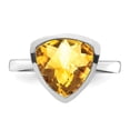 thumbnail image 5 of Sterling Silver Rhodium Citrine Ring, 5 of 6