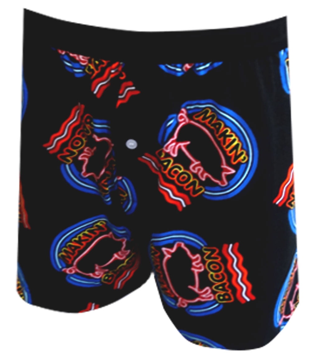 Makin' Bacon Neon Sign Boxer Shorts - Walmart.com