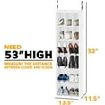 thumbnail image 4 of SpaceAid 2 Pack Hanging Closet Organizer and Storage with Dividers, White, 4 of 7
