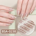 thumbnail image 4 of Gel Nails Stickers Full Covers Adhesive French Manicure Strips Quick Apply Not Lamp Light Required Salon Quality, 4 of 9