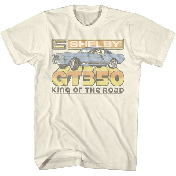 Carroll Shelby Vintage 350 Natural Adult T-Shirt