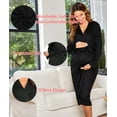 thumbnail image 3 of Avidlove Maternity Nursing Robes for Women Bathrobe Knee Length Hospital Gowns Labor Delivery Nightgown Dress for Pregnancy Breastfeeding, 3 of 8