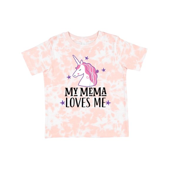 Inktastic My Mema Loves Me Girl Unicorn Girls Toddler T-Shirt