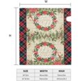 thumbnail image 4 of Merry Christmas Mailbox Covers Magnetic Standard Size 18 X 21 Winter White Floral Red Green Xmas Buffalo Plaid Mailbox Cover Mailbox Wrap Post Letter Box Cover Decor for Home Outdoor Garden Holiday, 4 of 6