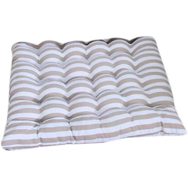 Stripes Classic Chair Cushion with Straps Seat Cushion 40 x 40 cm Outdoor Decorative Cushion Garden Cushion for Indoor Outdoor Office Balcony Patio Garden