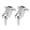 Silver, variant on 2pcs Electric Guitar String Retainers Tree Standard Roller String Guides for Electric Guitar Replacement Parts