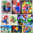 thumbnail image 2 of Personajes de anime japoneses de Bandai, lindos personajes de dibujos animados, Super Mario, lienzos de pintura, impresiones de pared para decoración de habitación de niños, 2 of 5