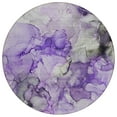 thumbnail image 2 of Addison Rugs Chantille Indoor/Outdoor Transitional Watercolors Purple Washable Round Rug, 8' x 8', 2 of 6