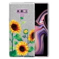 thumbnail image 1 of FINCIBO Silver Glitter Case, Sparkle Bling TPU Cover for Samsung Galaxy Note 9, Sunflowers Flowers, 1 of 3