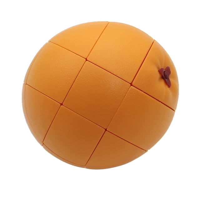 Puzzle Cube Yealvin 3D Fruit Cube 3 × 3 Magic Speed Cube naranja