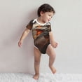 thumbnail image 3 of Kdxio Abstract White Dragon Pattern Unisex Baby Cotton Short Sleeve Bodysuits-6 Months, 3 of 5