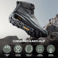 thumbnail image 3 of NORTIV 8 Men's Mid Waterproof Hiking Boots Outdoor Lightweight Breathable Trekking Camping Mountaineering Shoes HydroTrek, 3 of 6