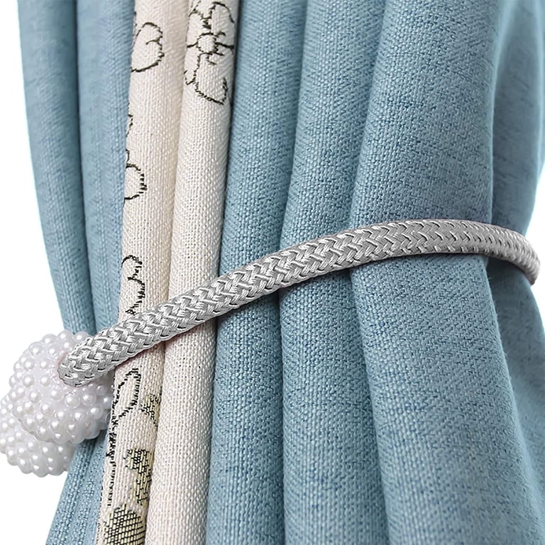 SWTOOL 8-Pack Gold Curtain Holdbacks – Decorative Rope Tiebacks For Drapes & Curtains (Random Styles)