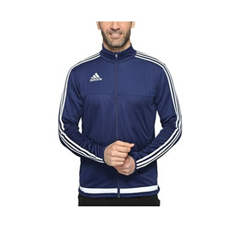 adidas Mens Soccer Tiro 15 Training Jacket, Dark BlueWhiteDark Blue, Large adidas Mens Soccer Tiro 15 Training Jacket, Dark BlueWhiteDark Blue, Large