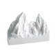 thumbnail image 3 of Estatua de montaña nevada de yeso, adorno de mesa para estantería o escritorio. Estilo C, 3 of 9